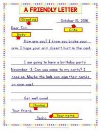 Writing Thoughtful Friendly Letter Grades 1 2 Friendly Letter Friendly Letter Writing Lettering