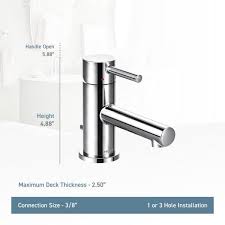 Brushed gold pairs rich, warm tones with lush texturing for a timeless finish. Moen Align Single Hole Single Handle Low Arc Bathroom Faucet In Brushed Gold 6191bg The Home Depot