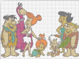 The Flintstones 1 Of 2 Goruntuler Ile Kanavice Ornekleri Kanavice Desenler