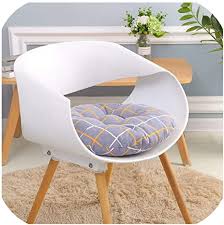 Amazon Com Na Creative Office Chair Cushion Meditation Floor Sitting Pad Tatami Circular Decoration Seat Cushion Throw Pillows Home Textile Big Grid Colorful 40x40cm Kitchen Dining