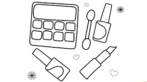 By the way psychologies insist that coloring helps children to relax and forget about their troubles. Makeup Coloring Pages 100 Pictures Free Printable