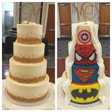 Kelly S Cakery Llc Superhero Wedding Cake Superhero Wedding Marvel Wedding