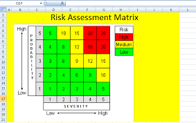Risk Assessment Matrix Template In Excel Risk Matrix Assessment Statement Template