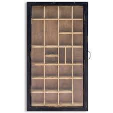 Nolan china curio display cabinet with glass sliding doors & adjustable storage shelves, espresso wood. Antiqued Wooden Wall Display Cabinet Wood Display Cabinet