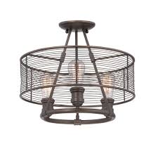 Features an oil rubbed bronze finish with light. Eurofase Terra Collection 3 Light Bronze Semi Flush Mount Light 28063 018 The Home Depot Semi Flush Ceiling Lights Industrial Flush Mount Lighting Flush Mount Ceiling Lights