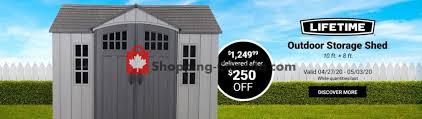 Costco Canada Flyer Outdoor Storage Shed April 27 May 3 2020 Shopping Canada