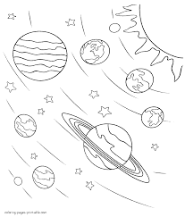 Funny space coloring page for kids. Pin On Outer Space Coloring Pages