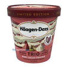 Its exotic flavor and natural, pale green color is untouched by. Review Haagen Dazs Trio Limited Edition Ruby Cacao Crackle Ice Cream The Impulsive Buy