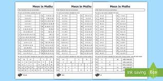 year 6 differentiated mean in maths worksheets data