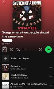 Two people singing different lyrics overlapped : rweirdspotifyplaylists
