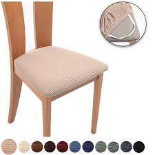 Dining room chair seat covers stretch chair seat cushion slipcovers furniture protector set of 2 removable washable for dining room. Spandex Jacquard Dining Room Chair Seat Covers Removable Washable Elastic Cushion Covers For Upholstered Dining Chair Chair Cover Aliexpress