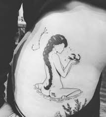 A pop of color will look amazing on women who love colorful tattoos. P For The Scorpio Super Fan Br P Scorpio Tattoo Scorpio Zodiac Tattoos Tattoos