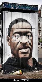 George Floyd street art, Northern Quarter, Manchester Stock Photo
