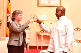Pictures shared by lauretta onochie on twitter. President Museveni Receives Credentials Of 7 New Envoys To Uganda Vanguard News