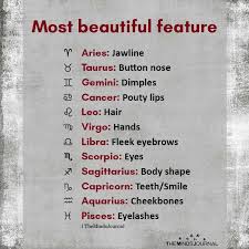It falls in the year between gemini, the twins, and leo, the lion. Most Beautiful Feature Aries Jawline Taurus Button Nose Gemini Dimples