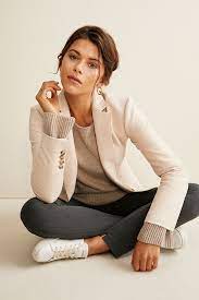Nice printed dresses, hot sale patterns for 2021. Slim Pants And Sneakers Infuse Modern Ease Smart Casual Women Outfits Smart Casual Dress Smart Casual Women