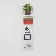 Hao Always Do Better Set Of 5 Spine Floating Wall Shelves Wide Column Shelf Mounted Book