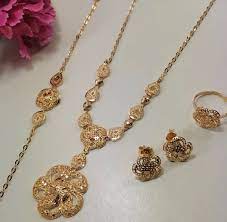 bo jowa طقم موديل حديث ذهب عيار ٢١ من مجوهرات بصمه للطلب والاستفسار عن الا gold necklace designs gold jewelry fashion traditional jewelry