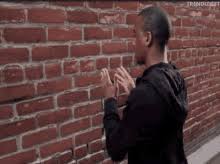 If you talk to someone and they do not listen to you, it is like talking to a brick wall. Talking To A Brick Wall Gifs Tenor