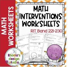 Nwea Map Prep Math Practice Worksheets Rit Band 221 230 Distance Learning In 2020 Math Practice Worksheets Nwea Map Math Intervention