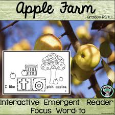 Apple Farm Interactive Emergent Reader Sight Word To Sight Words Emergent Readers Words