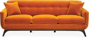 Maybe you would like to learn more about one of these? Mid Century Modern Amber Orange Sofa Falkirk Rc Willey Furniture Store In 2020 Orange Sofa Orange Furniture Orange Leather Sofas