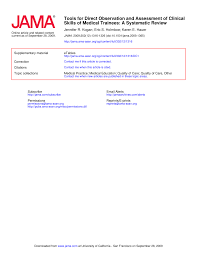 Maybe you would like to learn more about one of these? Pdf Tools For Direct Observation And Assessment Of Clinical Skills Of Medical Trainees A Systematic Review