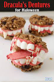 Dracula S Dentures Halloween Cookies For Kids Yummy Food Halloween Cookies