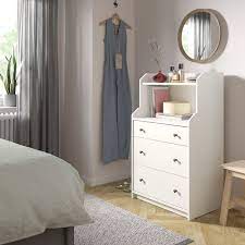 Best ikea rolling chair designs. Hauga Kommode Mit 3 Schubl Und Regal Weiss 70x116 Cm Ikea Osterreich In 2021 Painted Drawers Shelves Furniture
