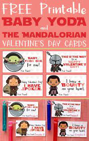 Free Baby Yoda The Mandalorian Valentine S Day Cards Printables Free Printable Valentines Cards Valentine Day Cards Printable Valentines Cards