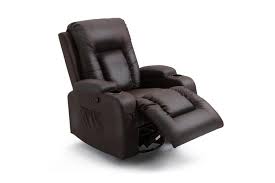 Best electric recliner chairs 2021 to buy. Electric Massage Chair Rocking Armchair Recliner Sofa Heated Seat 360 Degree Swivel Brown Kogan Com
