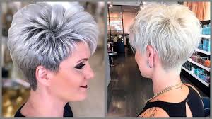 This one is just a little longer than chin length, it has a side part and has. Going Gray Hair Natural Styles Short Haircut Ideas For Old Lady Hair Trendy 2020 Youtube