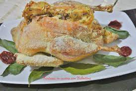 Olio d'oliva riso basmati q.b. Gallina In Brodo Ripiena Alla Sarda Pudda Prena A Sa Sarda