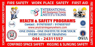 International Skill Development Training Institutions Chennai Best No 1 And Leading Training Institute Fo Health And Safety Emergency Plan Safety And First Aid