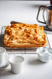 Bougatsa Greek Style Custard Pastry Olive Mango In 2021 Greek Cooking Wine Recipes Greek Recipes