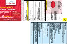 Advil dual action is first and only fda approved combination of the two. Ndc 0363 0711 Pain Reliever Extra Strength Acetaminophen