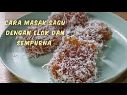 Resepi serimuka pandan gerenti jadi. Resepi Kuih Sagu Gula Melaka Kuih Sagu Kelapa Sagu Santan Sagu Gula Merah Bubur Sagu Food Therapy Melaka Food