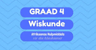 Wiskunde Hulpmiddels In Afrikaans Vir Graad 4 Afrikaans Outdoor Quotes Afrikaans Quotes