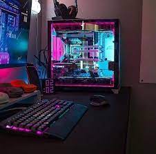 Gamingsetup Setup Gaming Pc Rgb Follow 60 Second Tech Review Gaming Room Setup Video Game Rooms Computer Setup