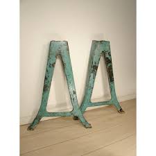 Vintage Industrial Table Legs Cast Iron Metal Leg Pair Industrial Table Legs Iron Table Legs Table Legs