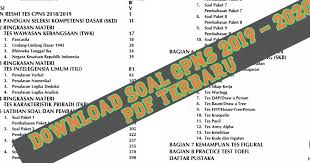 Sebagaimana yang kita tahu bahwa tes seleksi kompetensi dasar (skd) cpns terbagi dalam 3 subtes, yakni tes wawasan kebangsaan (twk), tes intelijensi umum (tiu), dan tes karakteristik pribadi (tkp). Download Soal Cpns 2019 2020 Pdf Terbaru Tiu Tkp Dan Twk Skd Lengkap Jawaban Dan Pembahasan Simulasi Cat Bangsal Sehat