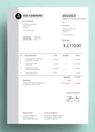 Clean Invoice Business With Structured Identity Ai Eps Invoice Design Invoice Template Design Template