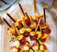 Chorizo Prawn Skewers Recipe Bbc Good Food Recipes Prawn Skewers Food