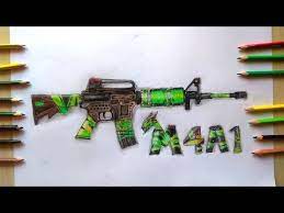 Inilah download gambar skin senjata ff, inspirasi spesial! Menggambar Skin Senjata M4a1 Cataclysm Ff Gambar Free Fire Youtube