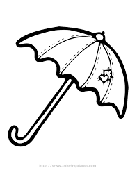 Vocabulary coloring page umbrella author: Printable Umbrella Coloring Home
