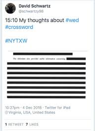 Tyrannosaurus rex was a fearsome predator, but it sure wasn't a particularly fast mover. Rex Parker Does The Nyt Crossword Puzzle You Can T Bring In Crazed Antelope Mr Glass Wed 12 5 18 Organization Honored On October 24 Suffering Caused By Reader Prejudice Beekeeper Of Filmdom