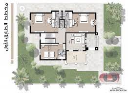 نموذج مسكن خليجى 4 غرف نوم 370 متر مربع طابقين square house plans model house plan new house plans