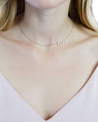 Sideways Name Necklace Asymmetrical Jewelry Custom Etsy