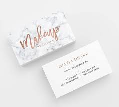 Create and design 500 full color business cards for only $9.99. Marble Rose Gold Makeup Business Cards 500 Business Cards Etsy Spa Business Cards Makeup Business Cards Salon Business Cards