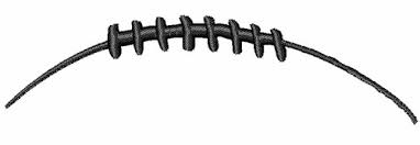 You can download the football outline cliparts in it's original format by loading the clipart and clickign the downlaod button. Football Outline Football Laces Outline Clipart Wikiclipart
